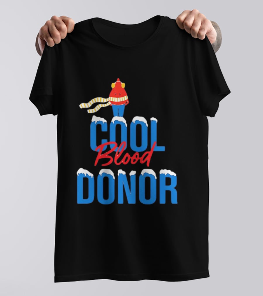 Cool Blood Donor Winter T-Shirt
