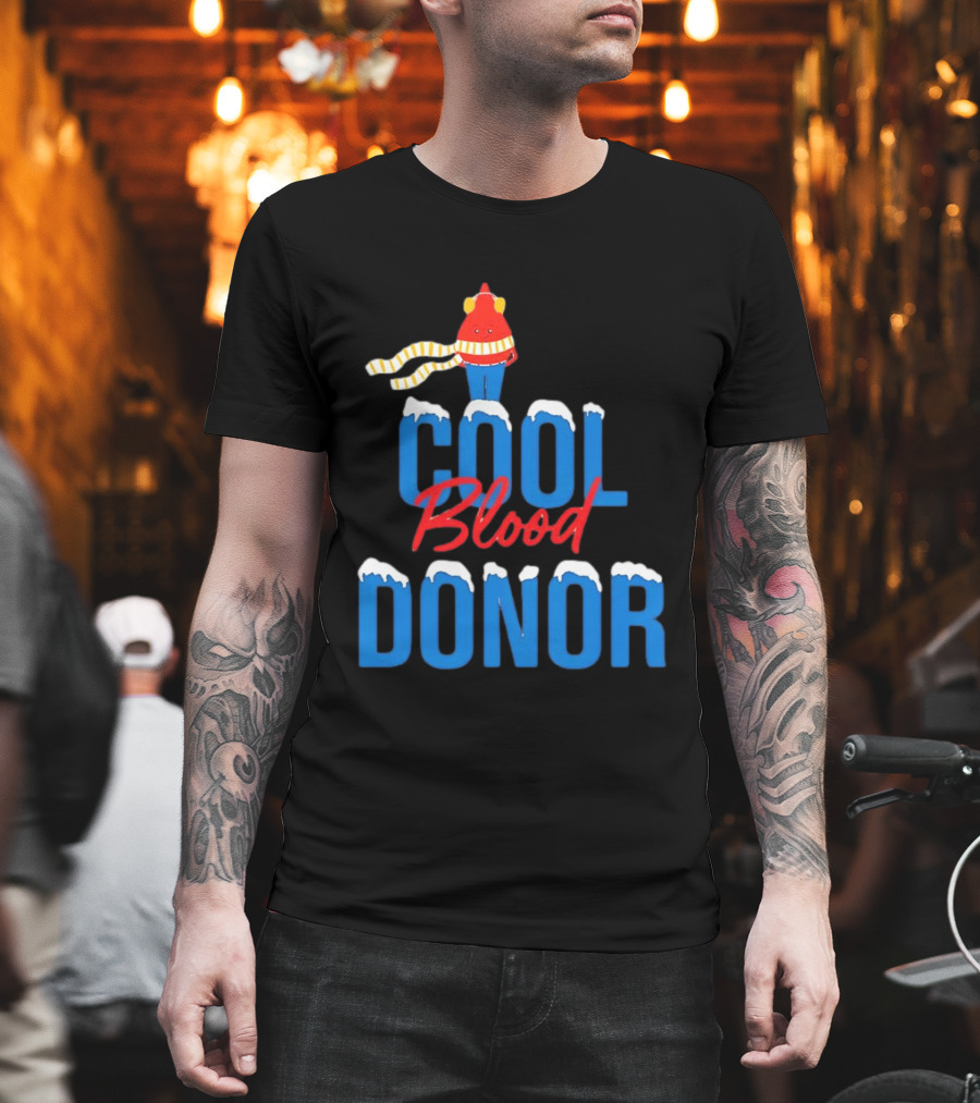 Cool Blood Donor Winter T-Shirt
