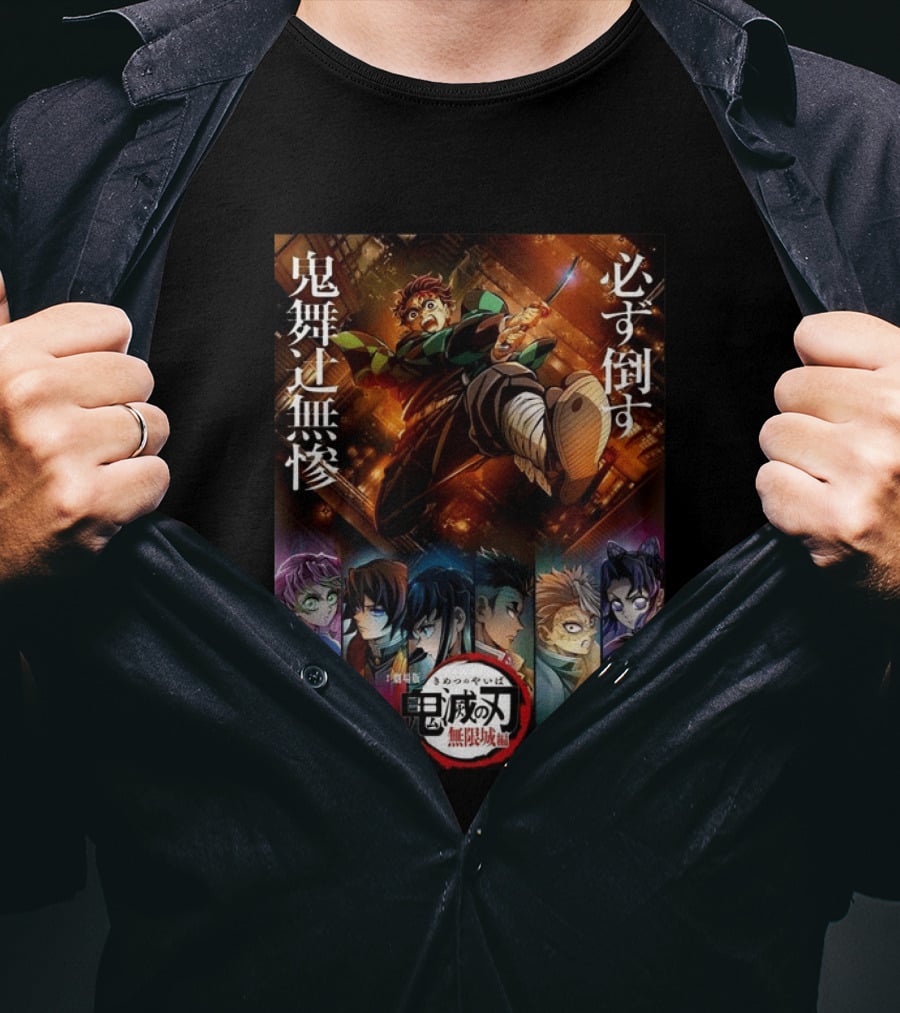 Infinity Castle Arc Kimetsu No Yaiba Demon Slayer Film Trilogy Characters T-Shirt