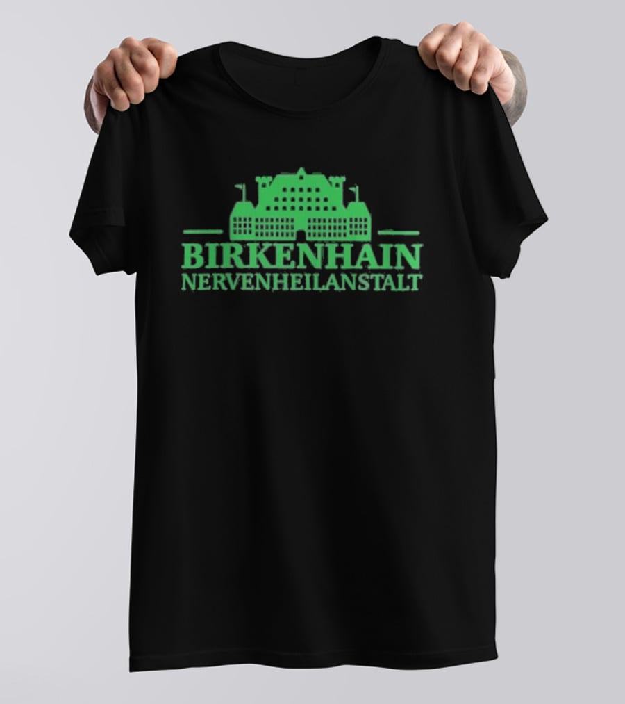 Kiz Birkenhain Nervenheilanstalt Building Icon Green T-Shirt