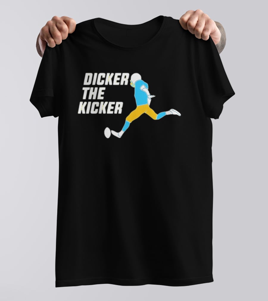 Dicker The Kicker Los Angeles Chargers Football Pose T-Shirt