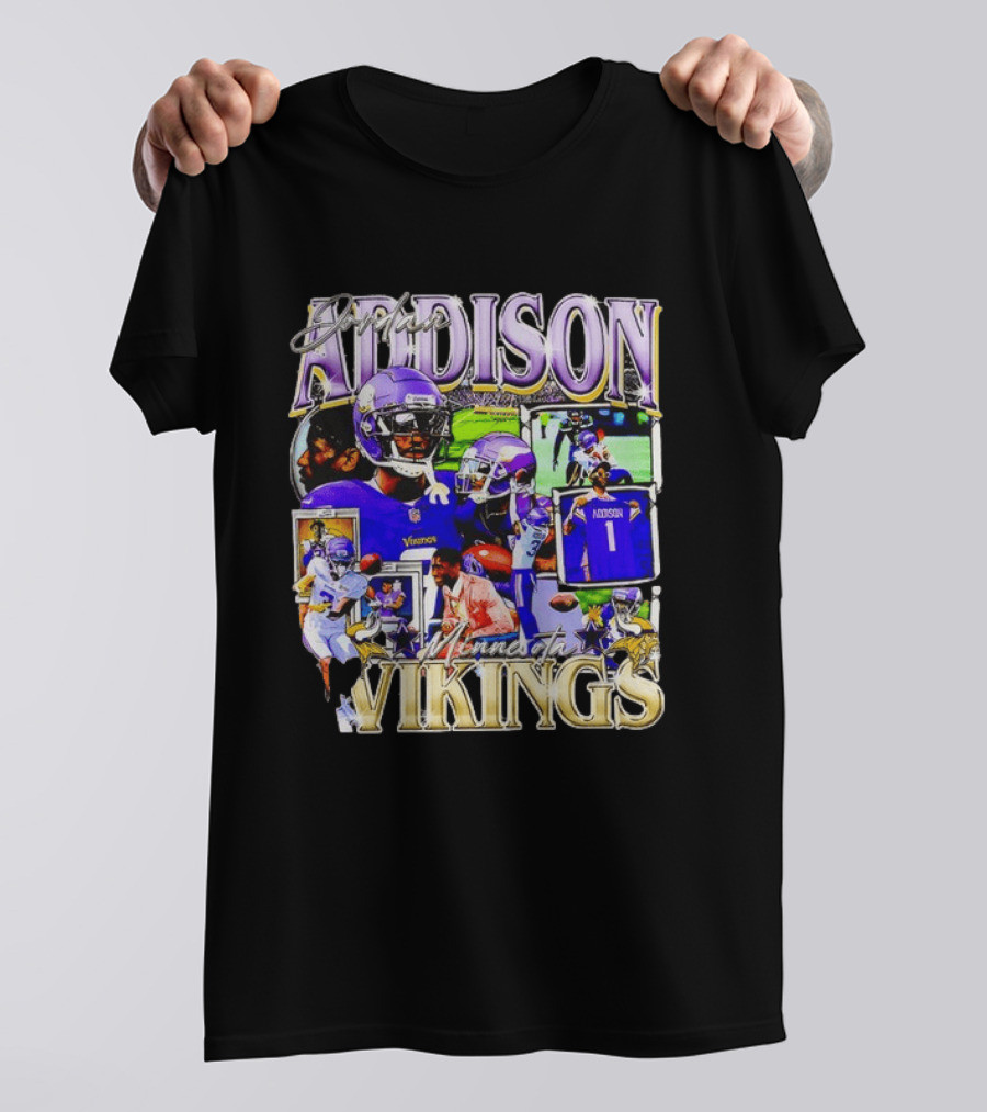 Jordan Addison Minnesota Vikings Stars And Highlights T-Shirt