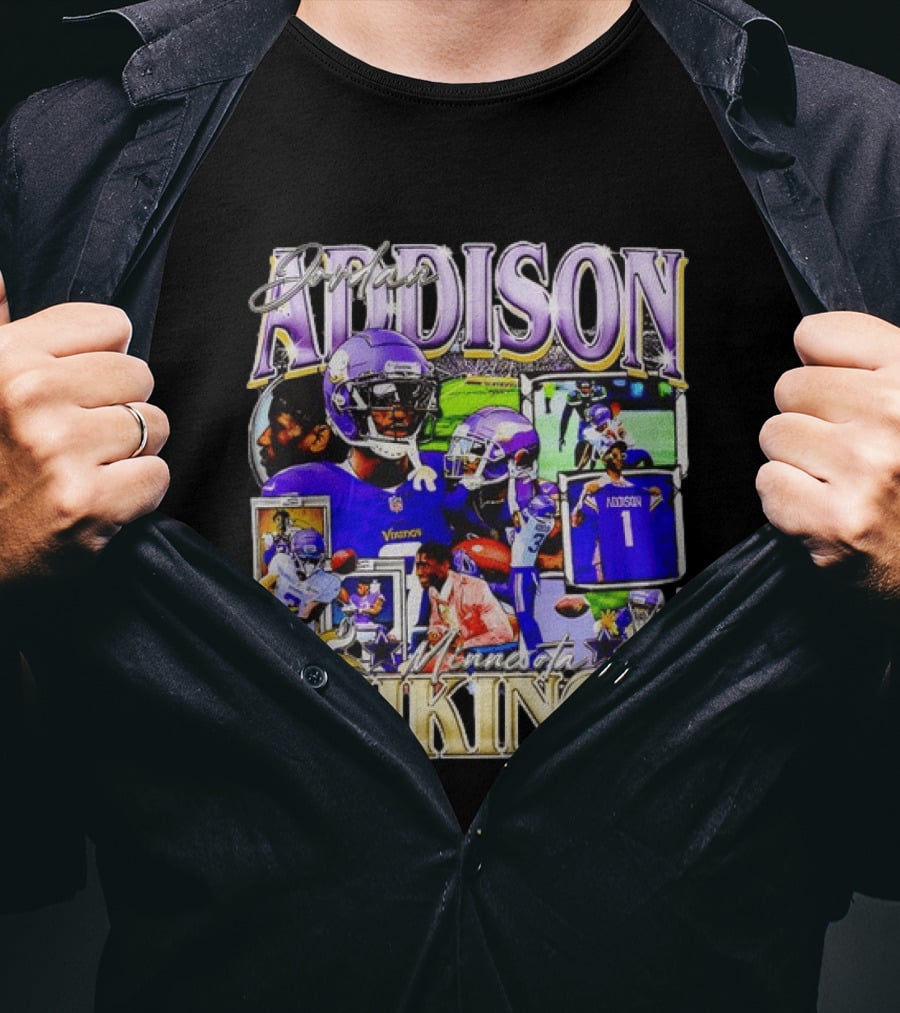 Jordan Addison Minnesota Vikings Stars And Highlights T-Shirt