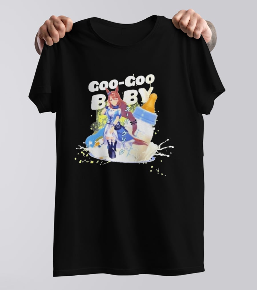 Goo Goo Baby Super Creek Uma Musume Pretty Derby Milk Bottle T-Shirt
