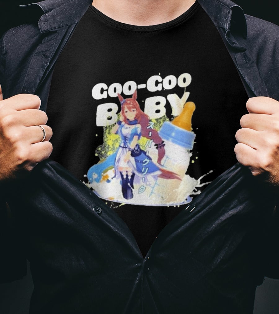 Goo Goo Baby Super Creek Uma Musume Pretty Derby Milk Bottle T-Shirt