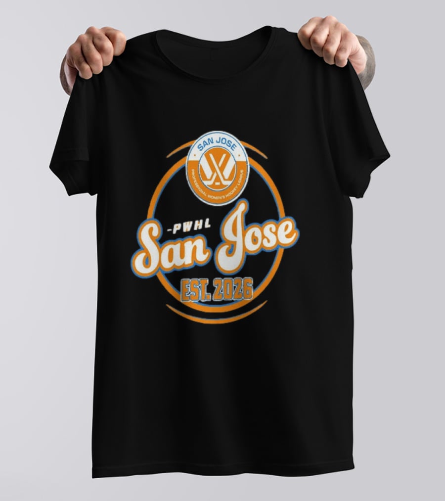 PWHL San Jose Professional Women's Hockey League Est. 2026 T-Shirt