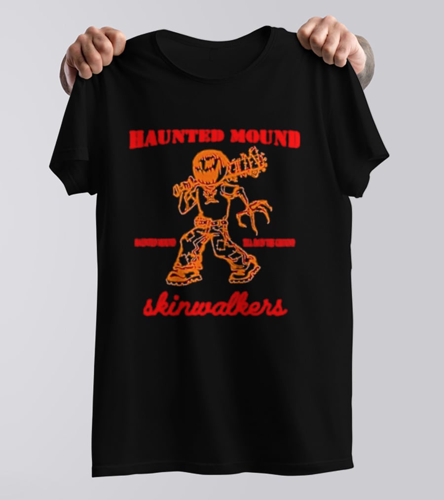 Haunted Mound Skinwalkers Creepy Figure Monster Scary T-Shirt