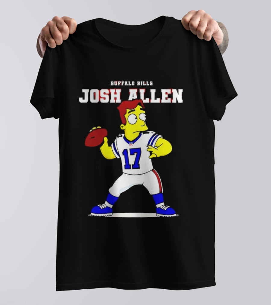 Simpson Springfield Josh Allen Buffalo Bills Football 17 T-Shirt