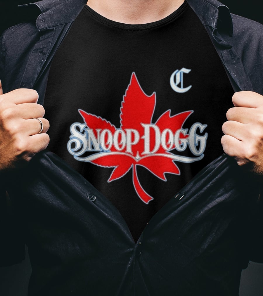 Snoop Dogg 2024 Cali To Canada Tour Schedule Date List Red Maple Leaf T-Shirt