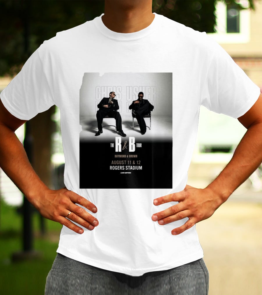 The R&B Tour Chris Usher Raymond Brown August 11 12 Rogers Stadium Live Nation T-Shirt