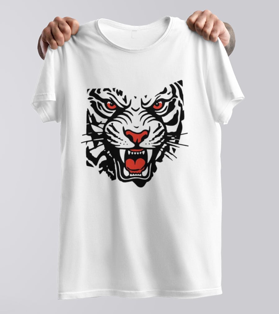 Clemson Tigers Head Clemson University Fierce Tiger Face T-Shirt