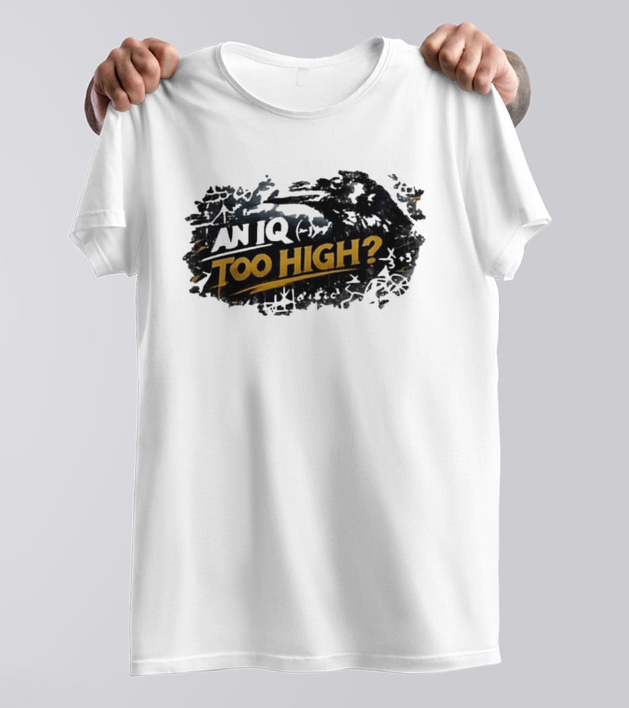 An Iq Too High? Retro Distressed T-Shirt