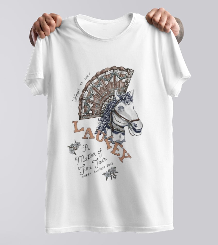 Awesome Laufey A Matter Of Time Horse Tour 2025 T-Shirt