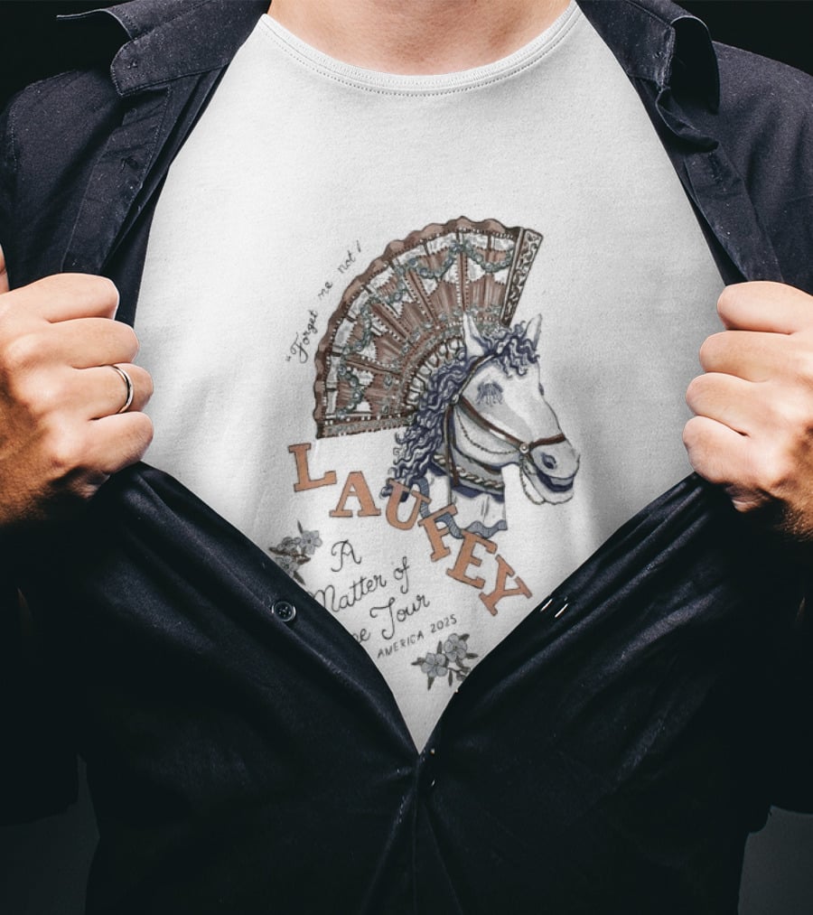 Awesome Laufey A Matter Of Time Horse Tour 2025 T-Shirt