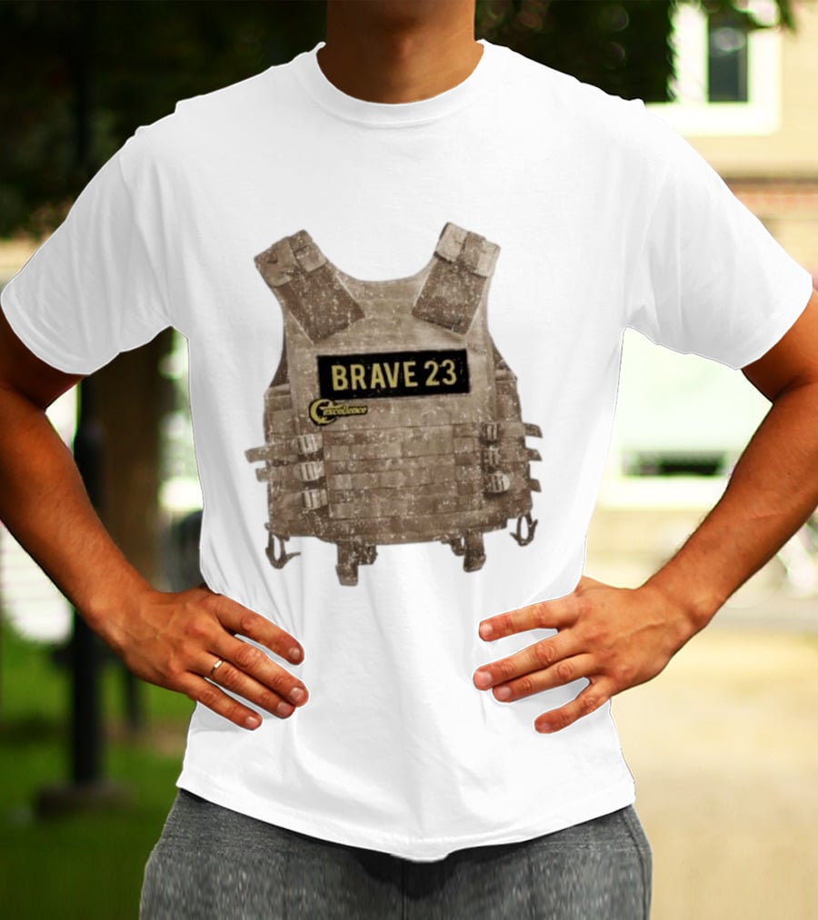 Awesome Camouflage Brave 23 Excellence Tactical Vest T-Shirt