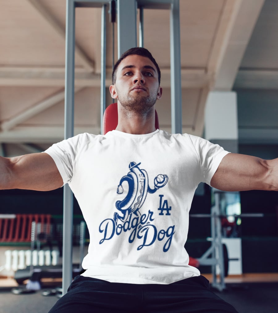 Dodger Dog LA Dodgers Hot Dog Baseball T-Shirt