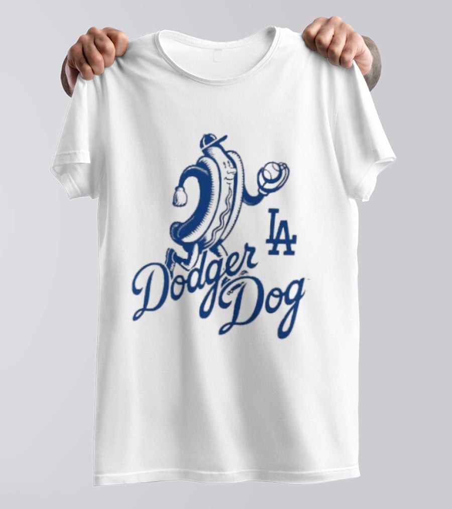 Dodger Dog LA Dodgers Hot Dog Baseball T-Shirt