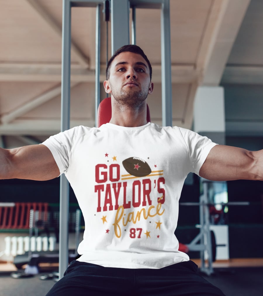 Go Taylor's Fiancé 87 Football Stars And Stripes T-Shirt
