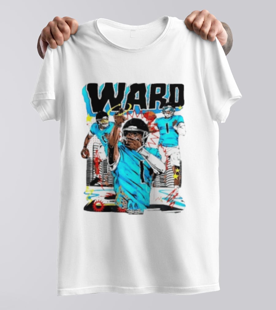 Tennessee Titans Ward Player Cartoon Comic T-Shirt