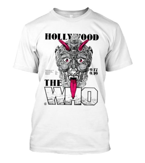Hollywood The Who Los Angeles 2025 Demon Face 9.17 9.18 T-Shirt
