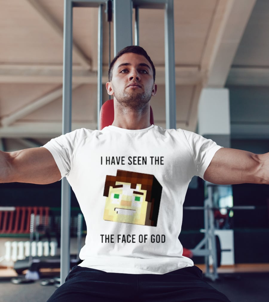 I Have Seen The Face Of God Minecraft Style Pixel T-Shirt