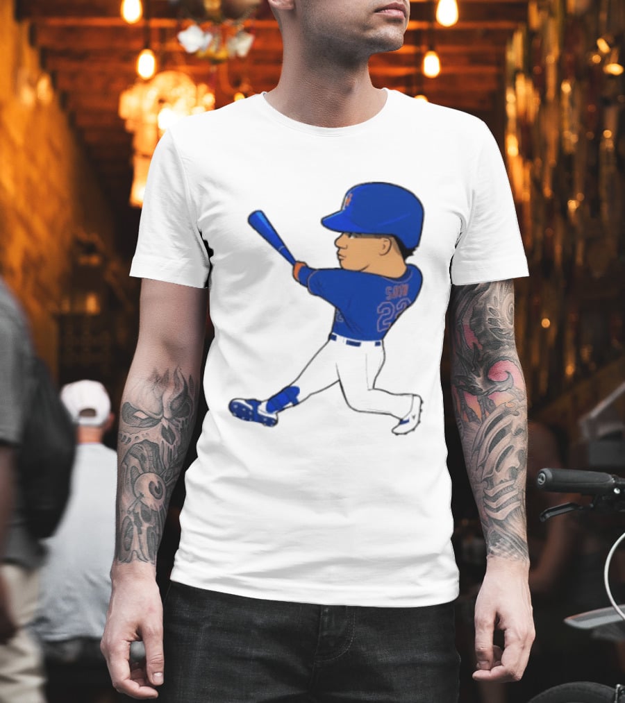 Juan Soto 22 Mets Baseball Swing LGM T-Shirt