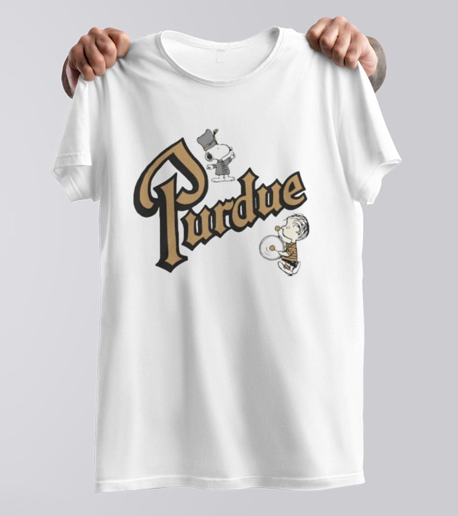 Purdue Boilermakers Snoopy And Charlie Brown Football T-Shirt
