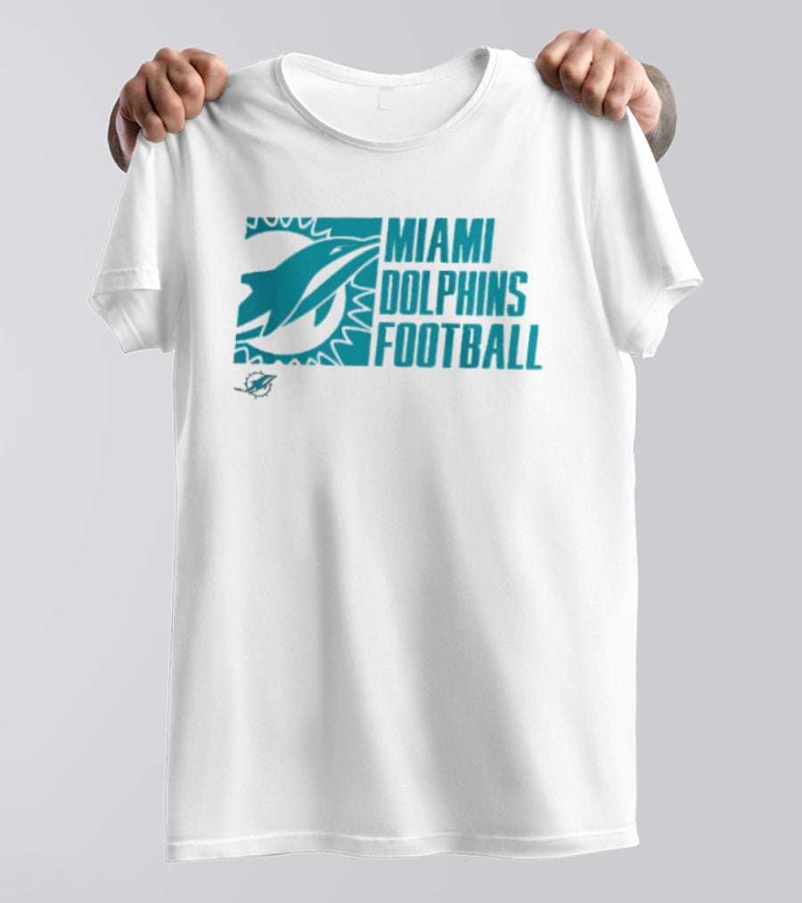 Miami Dolphins Football Fan Apparel Post Game Wear T-Shirt