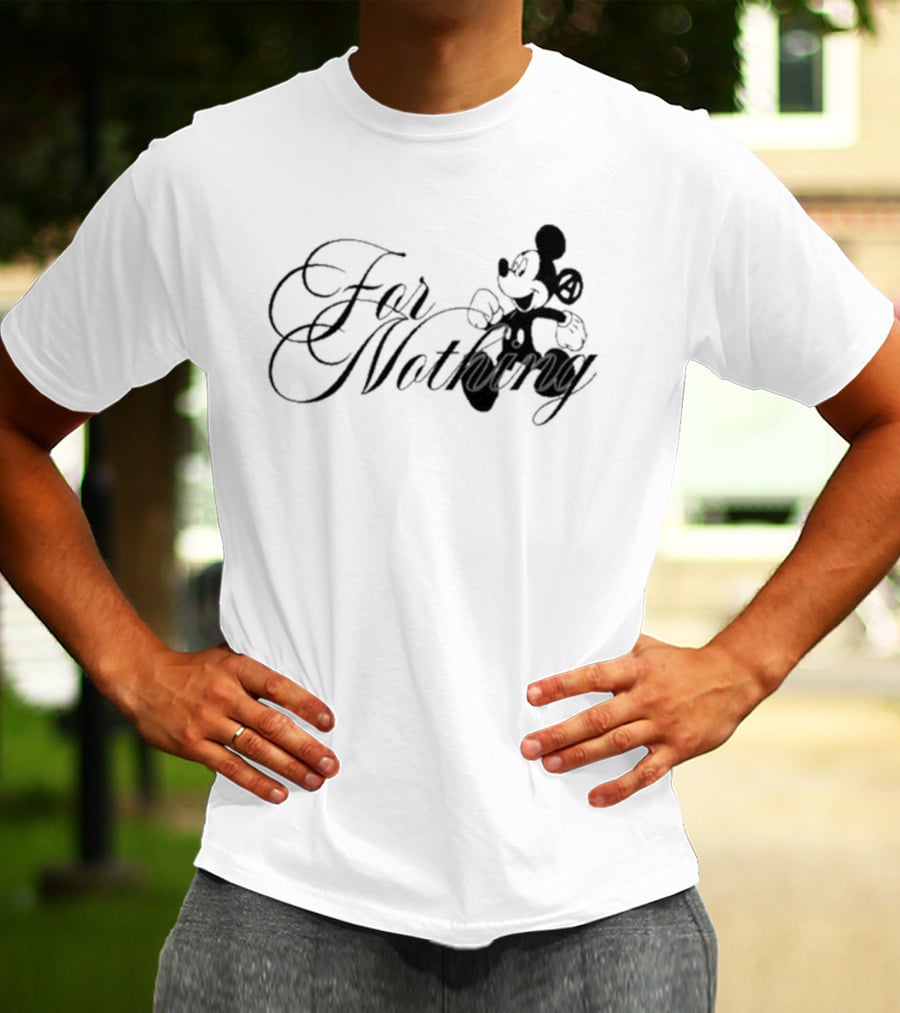 Mickey Mouse Nine Vicious For Nothing Tour 2025 For Nothing T-Shirt