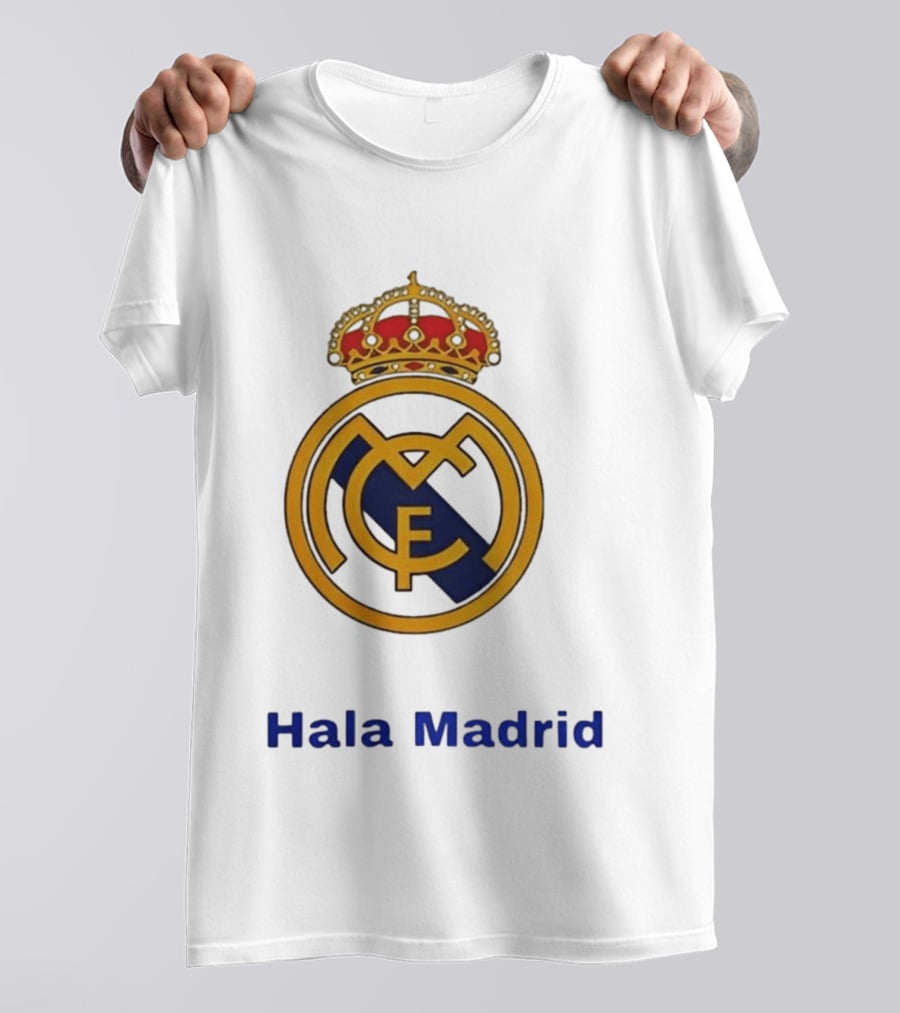 Hala Madrid Real Madrid CF Crest Spain Football Club T-Shirt