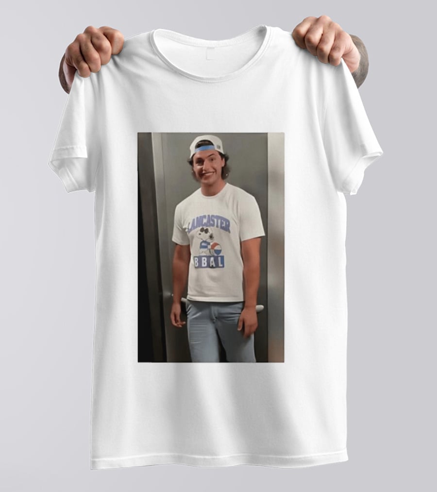 Snoopy Lancaster Basketball BBAL Vintage Peanuts Sports Cartoon T-Shirt