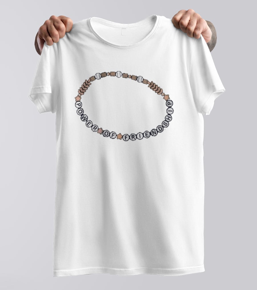 Milwaukee Brewers The Power Of Friendship Baseball Bracelet T-Shirt