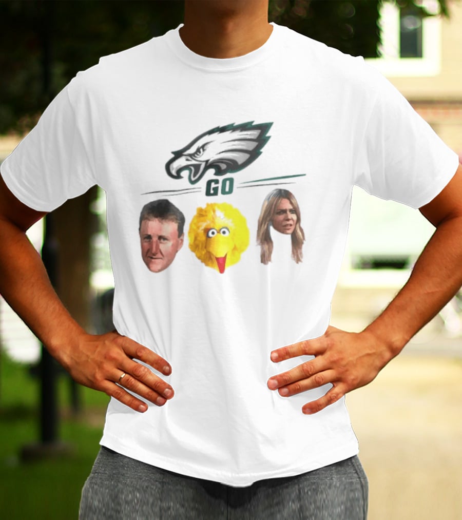Philadelphia Eagles Go Birds Larry Bird Big Bird The Bird T-Shirt