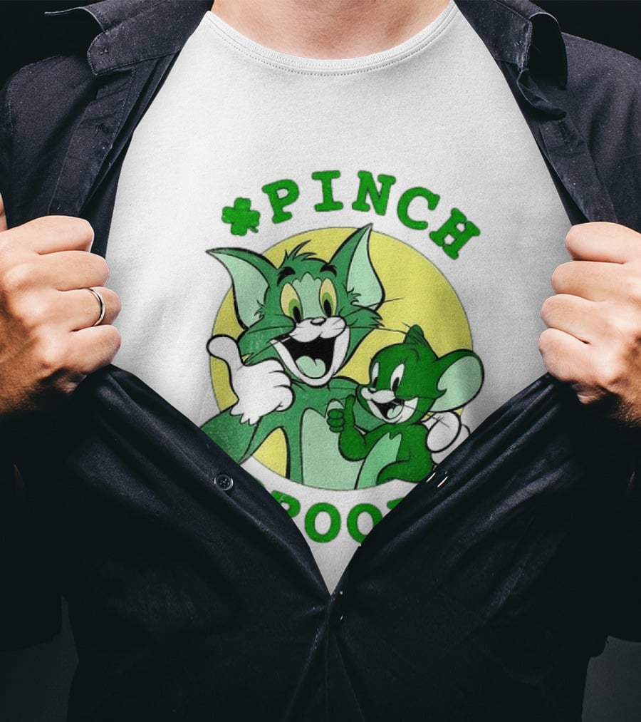 Tom And Jerry Pinch Proof St. Patrick's Day Celebration T-Shirt