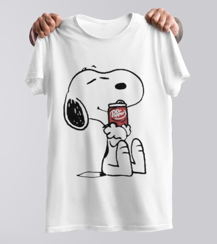 Snoopy Hugging Dr Pepper Can T-Shirt