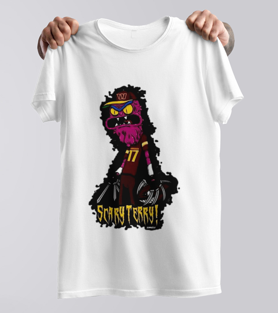 Washington Commanders Scary Terry McLaurin 17 Terrifying Terry T-Shirt