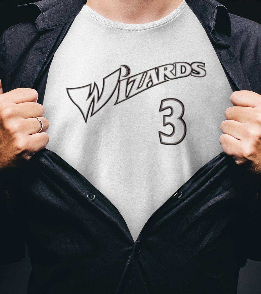 Wizards 3 Washington Wizards Team Logo Basketball Fan T-Shirt