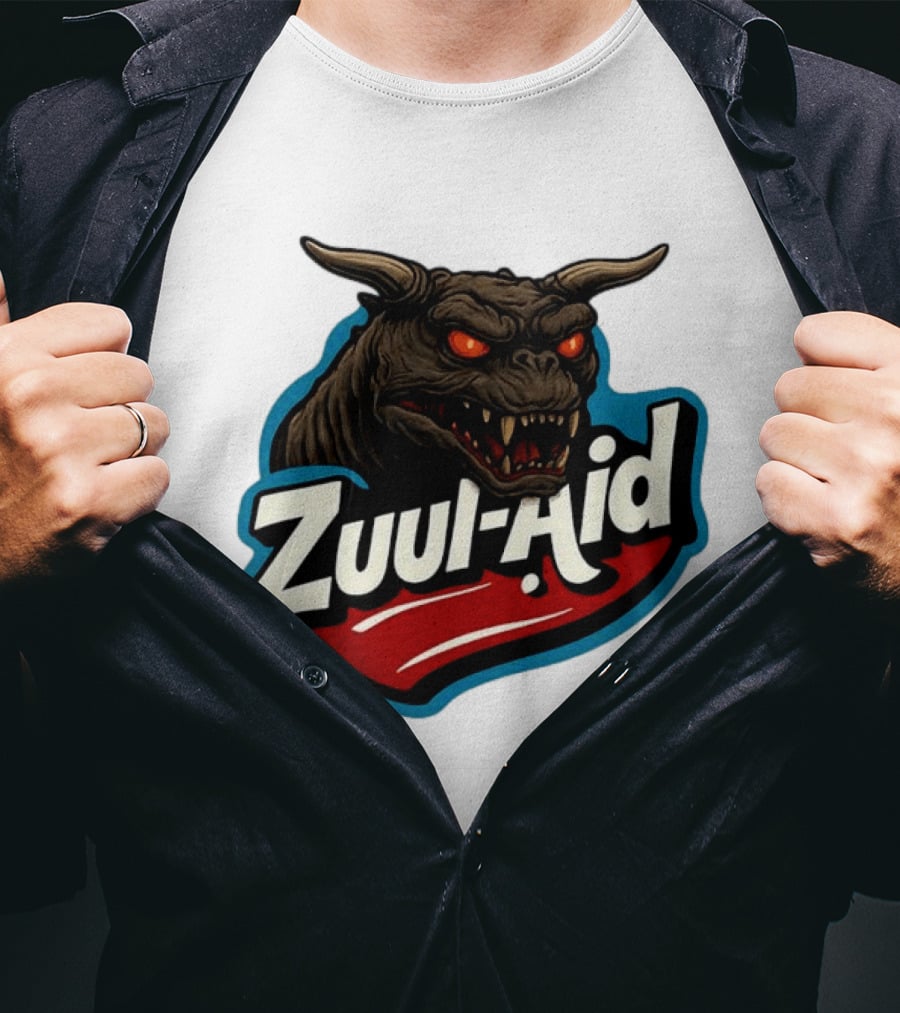Zuul Aid Ghostbusters Demon Red Eyes Monster T-Shirt