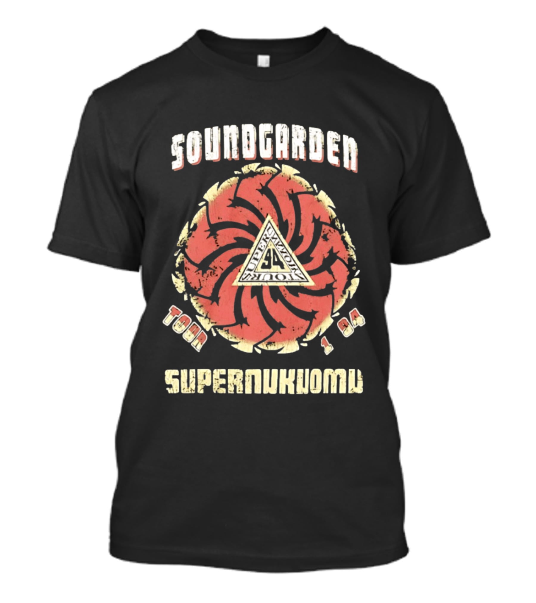 Soundgarden Superunknown Tour 1994 Grunge Vintage Spiral T-Shirt