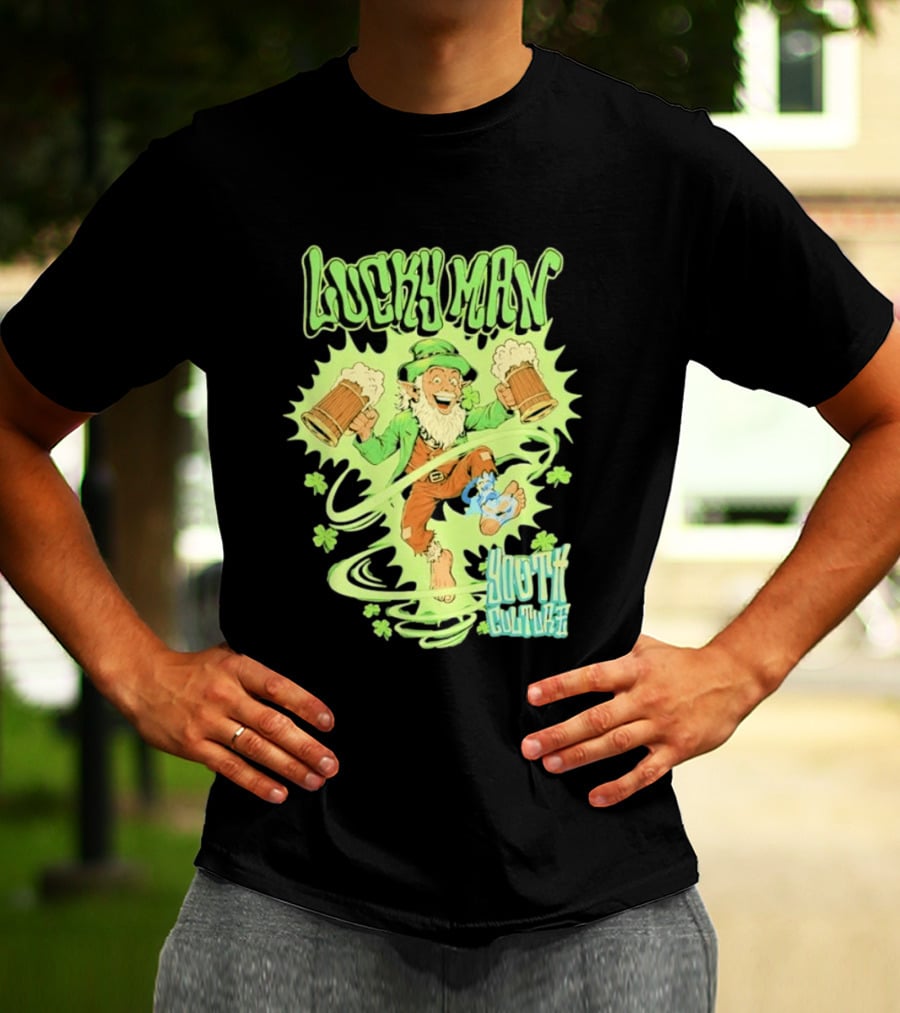 Lucky Man Leprechaun Youth Culture More Than Movement St Patricks Day T-Shirt