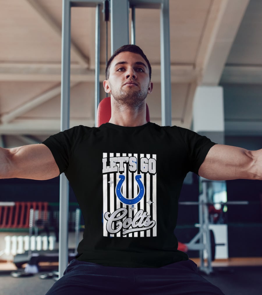 Let's Go Indianapolis Colts Football Colts Horseshoe T-Shirt