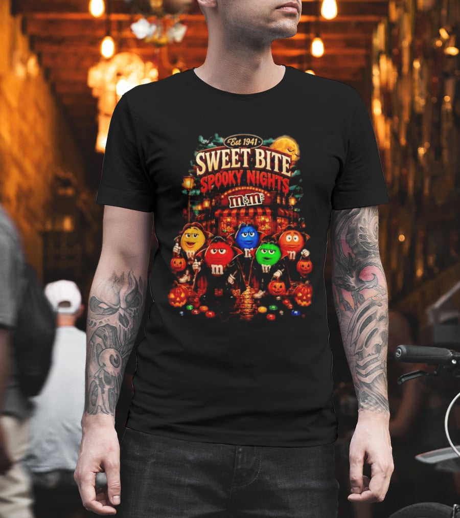 Est 1941 M&M's Sweet Bite Spooky Nights Halloween T-Shirt