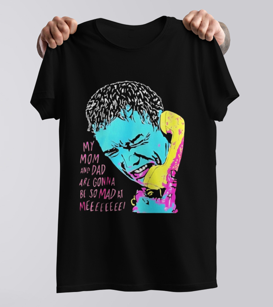 My Mom And Dad Are Gonna Be So Mad At Me Kevin McCallister Home Alone Phone Scene Retro Pop T-Shirt
