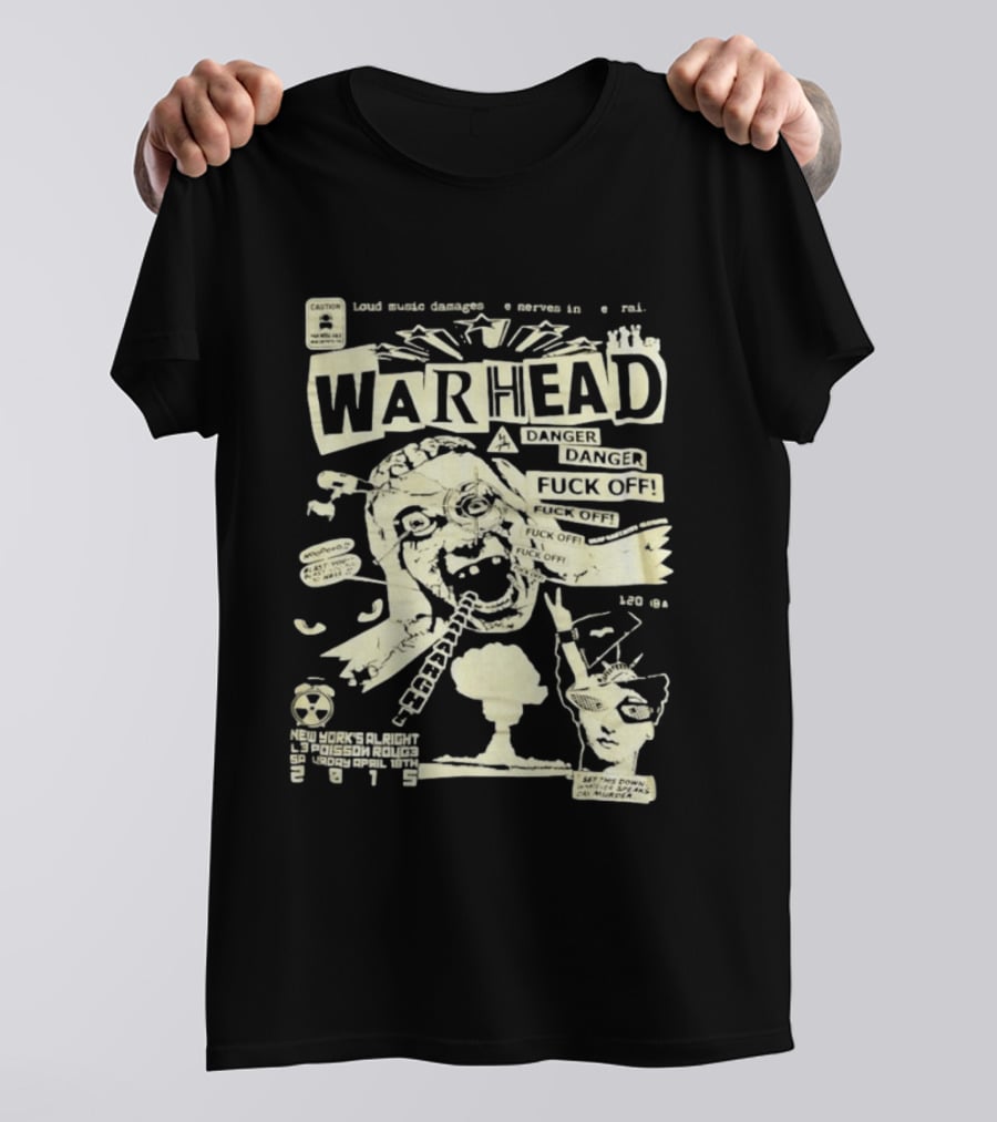 Warhead New York's Alright Crossboro Bridge Hardcore Distressed Danger T-Shirt