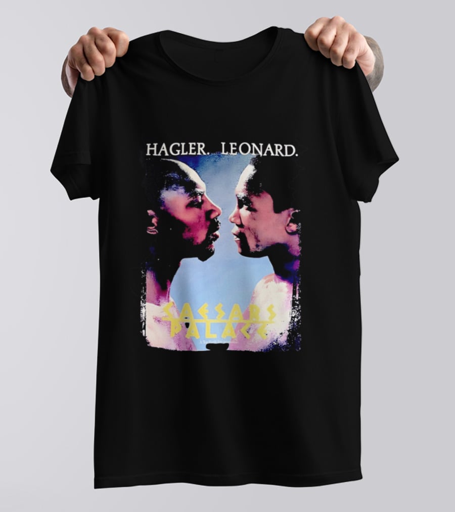 Hagler Leonard Caesars Palace Boxing Match Showdown T-Shirt