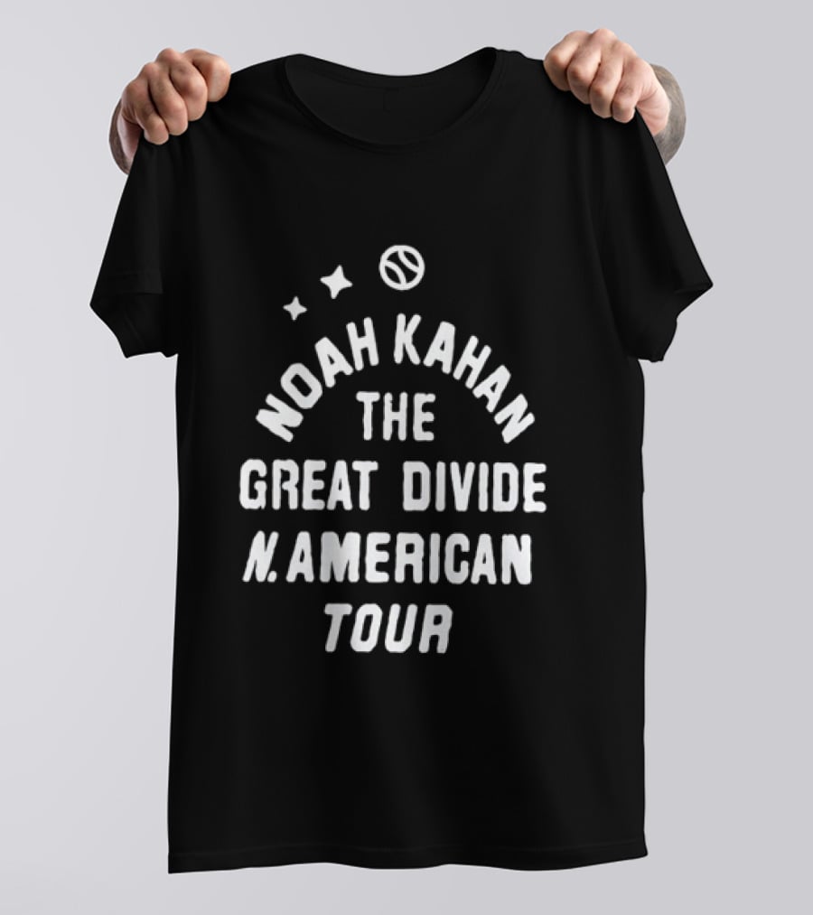 Noah Kahan The Great Divide North American Tour Stars T-Shirt