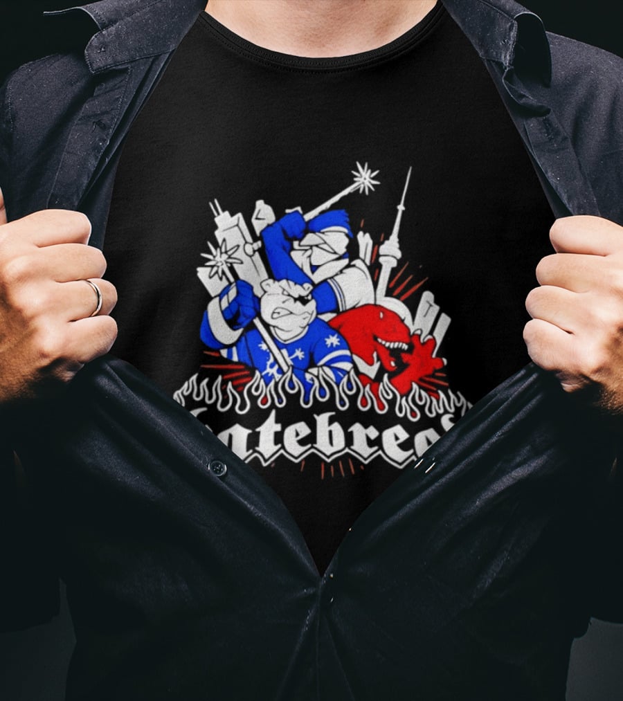 Hatebreed Toronto Maple Leafs Raptors CN Tower Hardcore Mashup T-Shirt