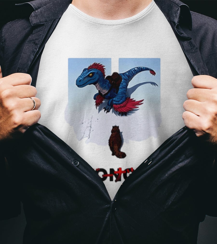 Mongo Raptor Cat Donatsu By U Mashermello Dinosaur T-Shirt