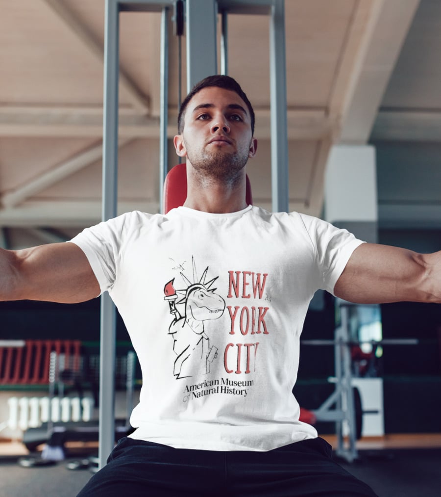 New Yoik City American Museum Of Natural History Dinosaur Statue T-Shirt