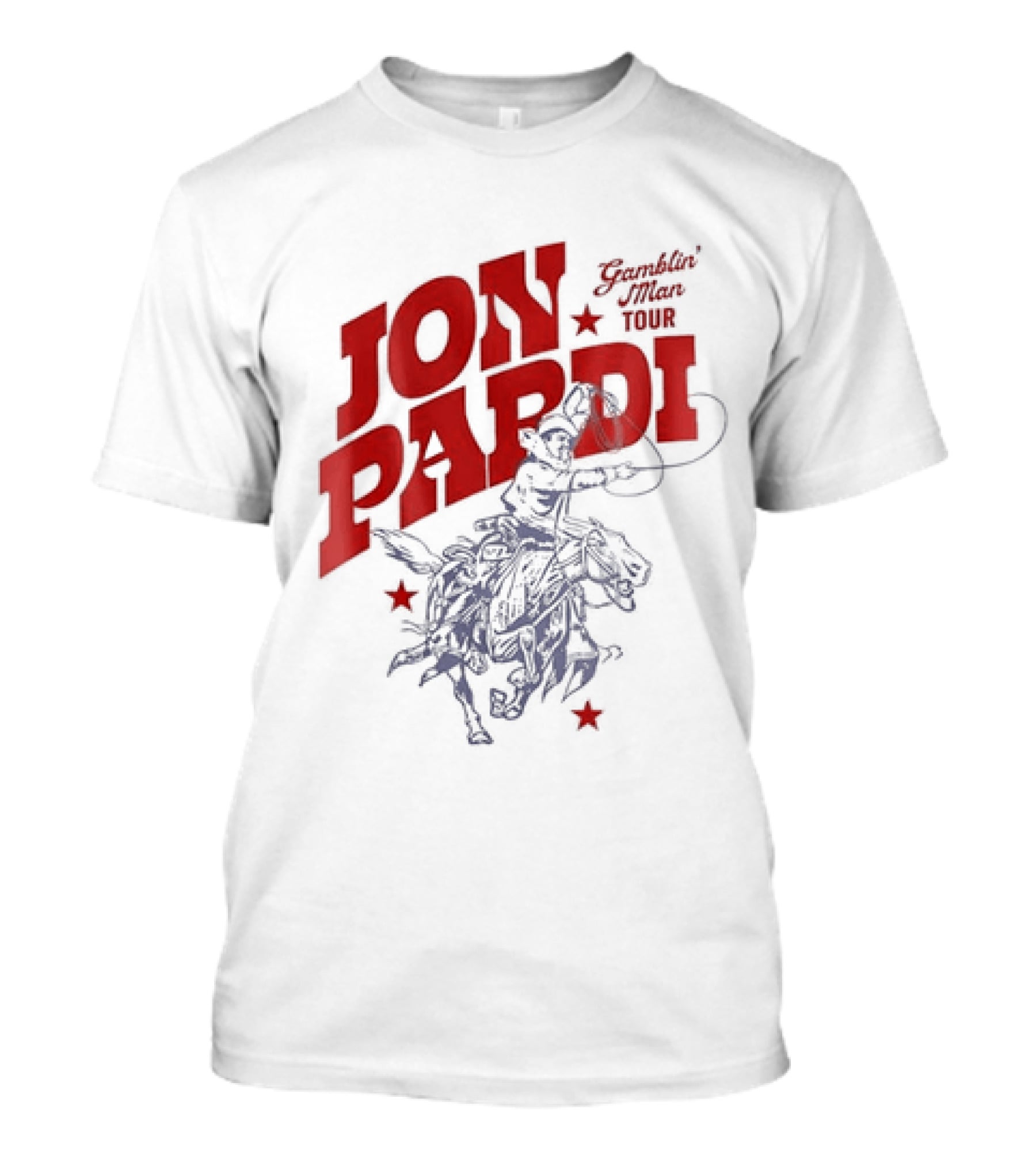 Jon Pardi Gamblin' Man Tour Cowboy Horse Country Music T-Shirt